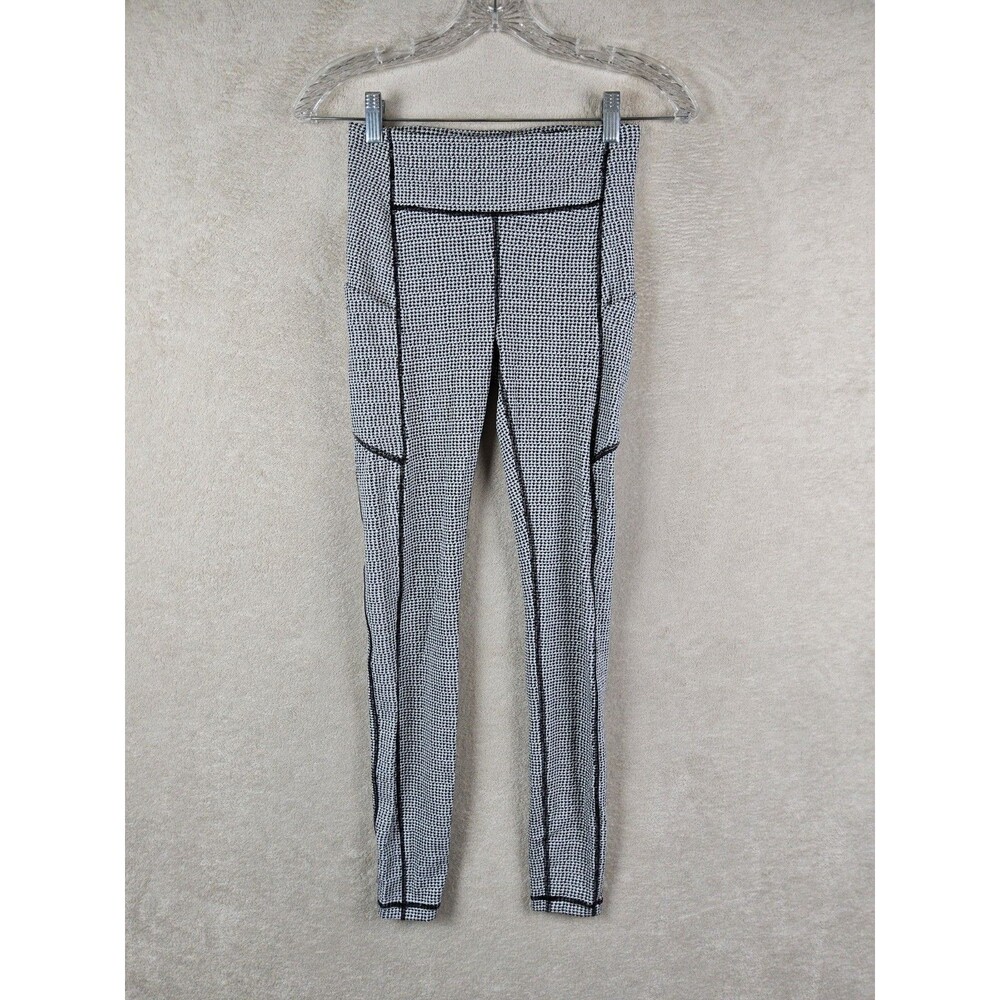 Lululemon Women In Movement Tight Athletic Leggings Houndstooth Size 4